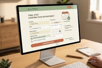 develop a custom appointment booking website