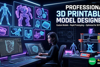 design creative a 3d printable product models