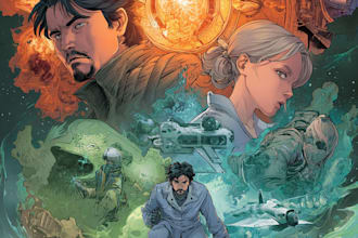 draw a cover art or comic cover art