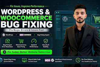 fix bugs, errors, issues and solve website problems
