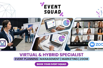 assist with event planning, marketing, and zoom tech support