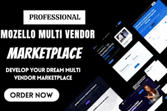create custom mozello ecommerce multivendor website marketplace