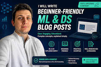 write beginner friendly ml and ds blog posts