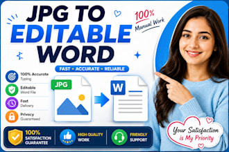 convert jpg image to editable word document manually