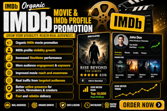 do viral promotion for your imdb movies