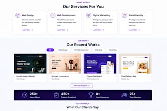 design a modern website UI