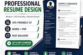 design a modern professional resume or CV in canva