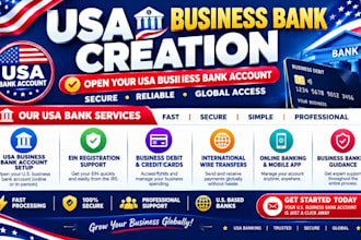 do business usa bank creation, USA llc registration, USA bank creation