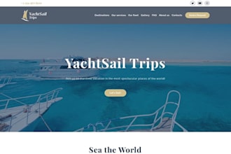 build yacht website, boat rental, jet rental, ship rental website