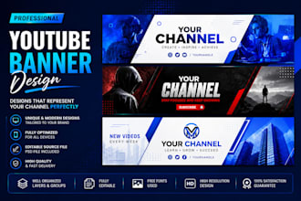 design a youtube banner and channel art for your brand