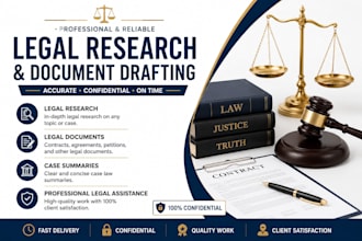 legal research and draft legal documents