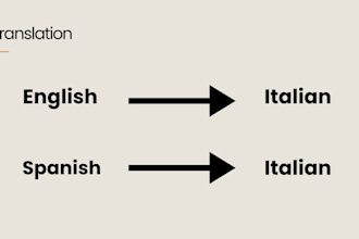 translate english or spanish to italian