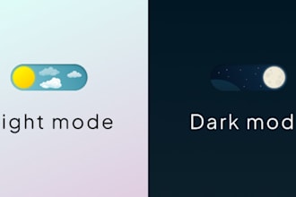 create a light and dark mode website