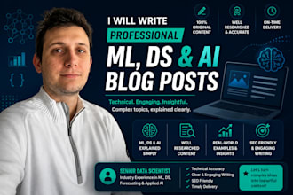 write professional ml, ds and ai blog posts