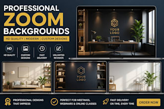 create professional custom zoom virtual backgrounds
