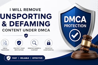 remove unsporting and defaming content under dmca
