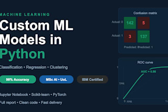 build  python ml model to classify or predict from your dataset