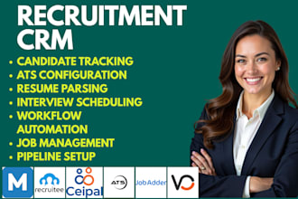 setup recruitment CRM manatal recruitee ceipal ats jobadder bullhorn vincere lox