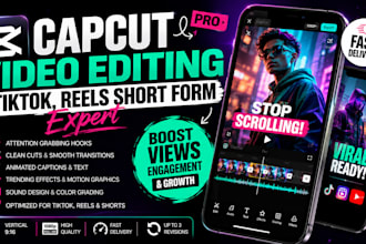 capcut pro video editing for tiktok, shorts reels
