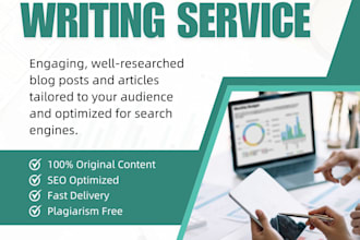 write SEO blog posts and articles for your website