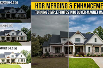 do real estate photo editing interior exterior hdr and seasonal conversion
