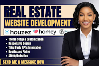do customize houzez, homey wordpress theme for luxury real real estate website