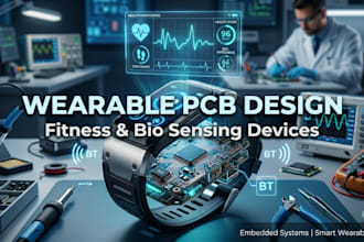 design custom wearable electronics pcb for fitness and bio sensing devices