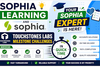 help complete online course, assigned tasks, sophia learning, capella, studycom