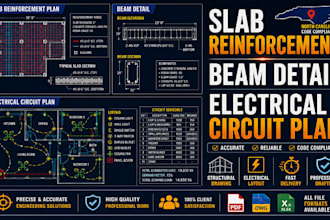 design north carolina slab reinforcement, beam detail, electrical circuit plans
