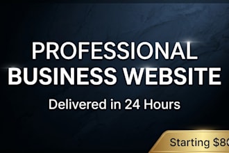 design a professional business website in 1 day for businesses
