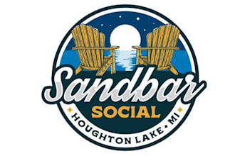 design professional modern lake restaurant logo