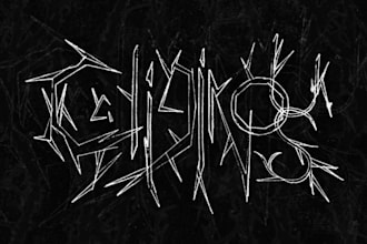 create underground metal band logo artwork