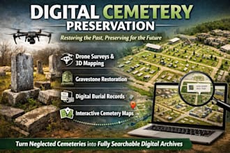provide business plan for cemetery surveying and burial mapping systems