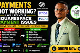 fix squarespace stripe paypal and checkout payment issues