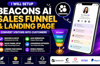 setup stan store, beacons ai, kofi, whoop , gumroad and store marketing