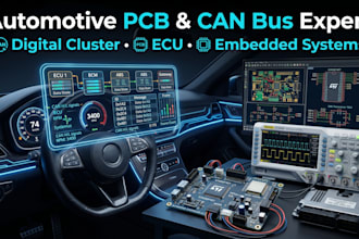 develop automotive digital cluster and can bus system pcb
