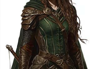 fantasy dnd character illustration
