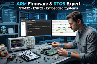 develop arm microcontroller firmware and rtos embedded solutions