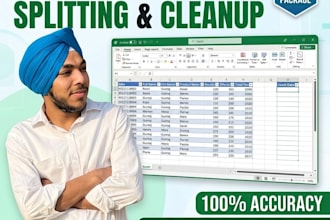split and clean messy excel data into organized columns fast