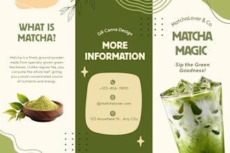 drink and beverages brochure