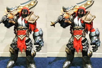 create custom eva foam cosplay armor, props, helmet and convention ready costume