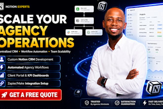 automate your agency workflows with a custom notion dashboard and CRM automation