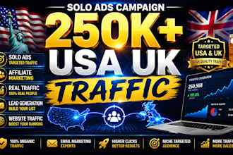 do organic USA UK solo ads campaign to affiliate link affiliate marketing