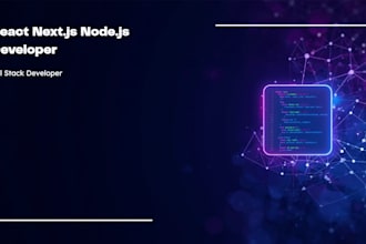 build modern react next js and node js web applications