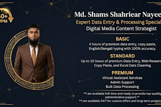 do perfect data entry and fast english or bengali typing