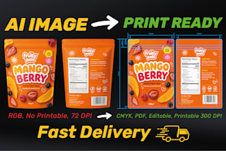 convert ai generated packaging design into print ready files