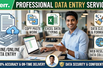 do professional data entry and virtual assistant work
