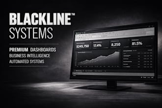 build custom excel systems and dashboards