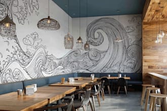 draw any graffiti mural wall art or banner