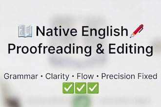 proofread your documents as a native english speaker